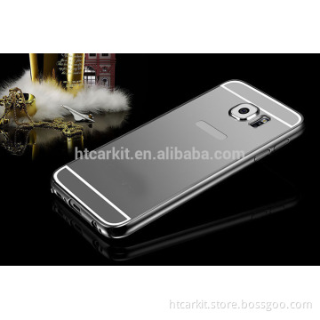 Mirror case For samsung galaxy s6 metal frame aluminum cover case 2015 hot sale luxury design